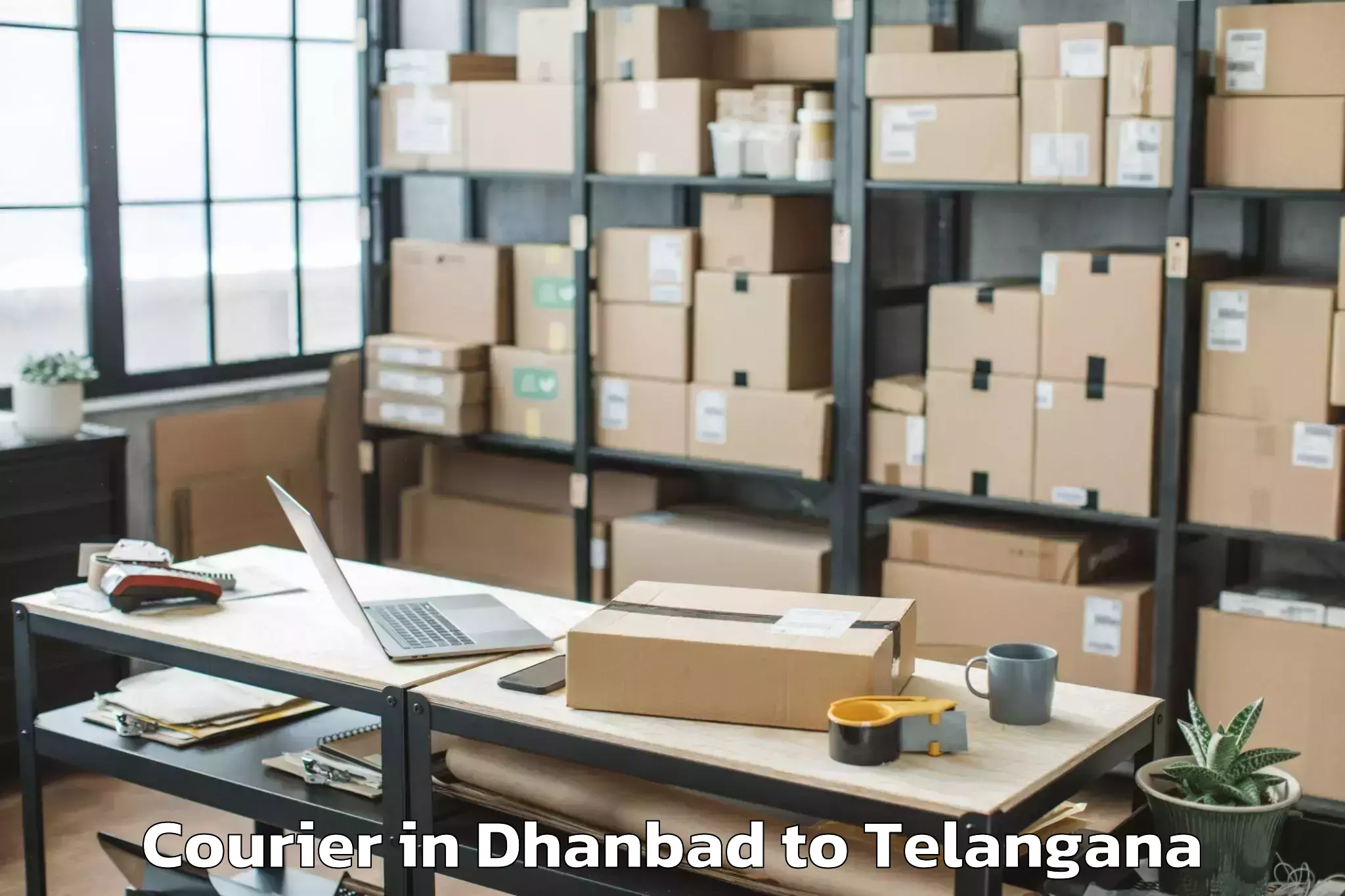 Easy Dhanbad to Mancherial Courier Booking